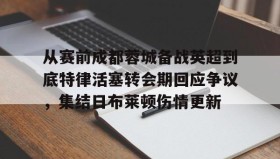 乐动官方网站- 成都蓉城俱乐部回应遭国际足联注册禁令 